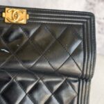 Chanel Boy Flap Wallet Black Patent Leather with Gold Hardware #RYEU-5 - Image 8