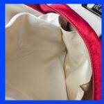 Chanel Clutch Red Satin with Silver Hardware #RYLY-1 - Image 28