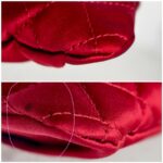 Chanel Clutch Red Satin with Silver Hardware #RYLY-1 - Image 26