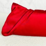 Chanel Clutch Red Satin with Silver Hardware #RYLY-1 - Image 8