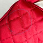 Chanel Clutch Red Satin with Silver Hardware #RYLY-1 - Image 24