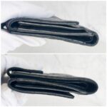 Chanel Compact Wallet Black Embossed Leather with Silver Hardware #RYEU-7 - Image 6