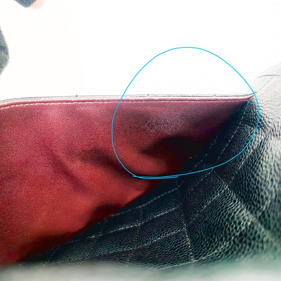 Chanel-Jumbo-Large-Double-Flap-Black-Grained-Calfskin-with-Gold Hardware #GUUEE-1 (17)