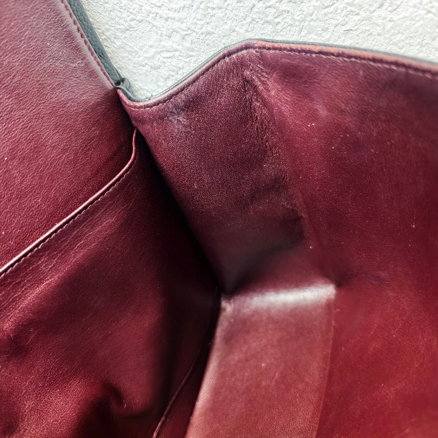 Chanel-Jumbo-Large-Double-Flap-Black-Grained-Calfskin-with-Gold Hardware #GUUEE-1 (23)