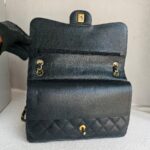 Chanel Jumbo Large Double Flap Black Grained Calfskin with Gold Hardware #GUUEE-1 - Image 22