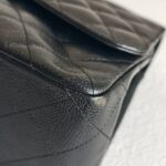 Chanel Jumbo Large Double Flap Black Grained Calfskin with Gold Hardware #GUUEE-1 - Image 14