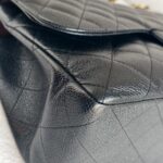 Chanel Jumbo Large Double Flap Black Grained Calfskin with Gold Hardware #GUUEE-1 - Image 13