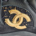 Chanel Trainers Size 40 Black Shoes #RYEE-5 - Image 8