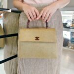 Chanel Vintage Kelly Bag Brown Coated Canvas with Gold Hardware #RYEU-1 - Image 35