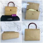 Chanel Vintage Kelly Bag Brown Coated Canvas with Gold Hardware #RYEU-1 - Image 2