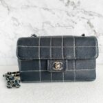 Chanel Vintage Small Flap Black Lambskin with Silver Hardware #RYEU-4