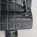 Chanel Vintage Small Flap Black Lambskin with Silver Hardware #RYEU-4 - Image 4