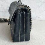 Chanel Vintage Small Flap Black Lambskin with Silver Hardware #RYEU-4 - Image 7