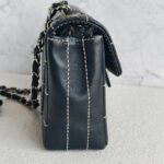 Chanel Vintage Small Flap Black Lambskin with Silver Hardware #RYEU-4 - Image 8