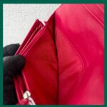 Chanel Wallet Red Leather with Silver Hardware #RKOL-7 - Image 24