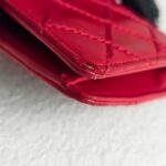 Chanel Wallet Red Leather with Silver Hardware #RKOL-7 - Image 12
