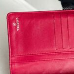 Chanel Wallet Red Leather with Silver Hardware #RKOL-7 - Image 19