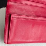 Chanel Wallet Red Leather with Silver Hardware #RKOL-7 - Image 17
