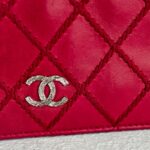 Chanel Wallet Red Leather with Silver Hardware #RKOL-7 - Image 5