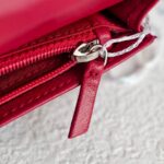 Chanel Wallet Red Leather with Silver Hardware #RKOL-7 - Image 16
