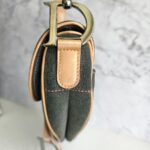 Dior Saddle Bag Grey Denim with Patent Leather and Silver Hardware #RYES-1 - Image 7