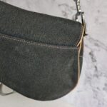 Dior Saddle Bag Grey Denim with Patent Leather and Silver Hardware #RYES-1 - Image 13