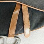 Dior Saddle Bag Grey Denim with Patent Leather and Silver Hardware #RYES-1 - Image 4
