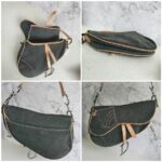 Dior Saddle Bag Grey Denim with Patent Leather and Silver Hardware #RYES-1 - Image 2