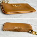 Fendi Key/Coin Pouch Brown Leather with Gold Hardware #RYLR-8 - Image 7