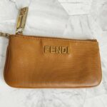 Fendi Key/Coin Pouch Brown Leather with Gold Hardware #RYLR-8 - Image 2