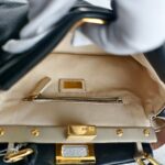 Fendi Mini Peekaboo Black Calf Leather with Gold Hardware #RKTR-1 - Image 31