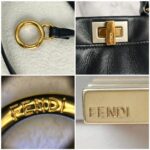 Fendi Mini Peekaboo Black Calf Leather with Gold Hardware #RKTR-1 - Image 26
