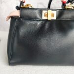 Fendi Mini Peekaboo Black Calf Leather with Gold Hardware #RKTR-1 - Image 5