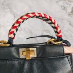 Fendi Mini Peekaboo Black Calf Leather with Gold Hardware #RKTR-1 - Image 21