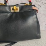 Fendi Mini Peekaboo Black Calf Leather with Gold Hardware #RKTR-1 - Image 4