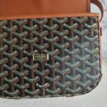 Goyard Belvedere PM Goyardine Canvas/Smooth Calfskin with Silver Hardware #GUUEC-1 - Image 12