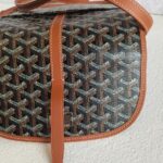 Goyard Belvedere PM Goyardine Canvas/Smooth Calfskin with Silver Hardware #GUUEC-1 - Image 4