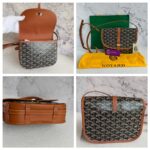 Goyard Belvedere PM Goyardine Canvas/Smooth Calfskin with Silver Hardware #GUUEC-1 - Image 2