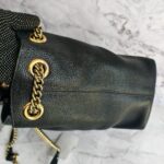 Gucci Soho Chain Shoulder Bag Black Calf Leather with Gold Hardware #RKTT-1 - Image 8