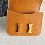 Hermes Constance Slim Wallet Toffee Epsom Leather with Gold Hardware #OYSK-2 - Image 7