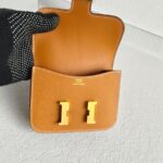 Hermes Constance Slim Wallet Toffee Epsom Leather with Gold Hardware #OYSK-2 - Image 8