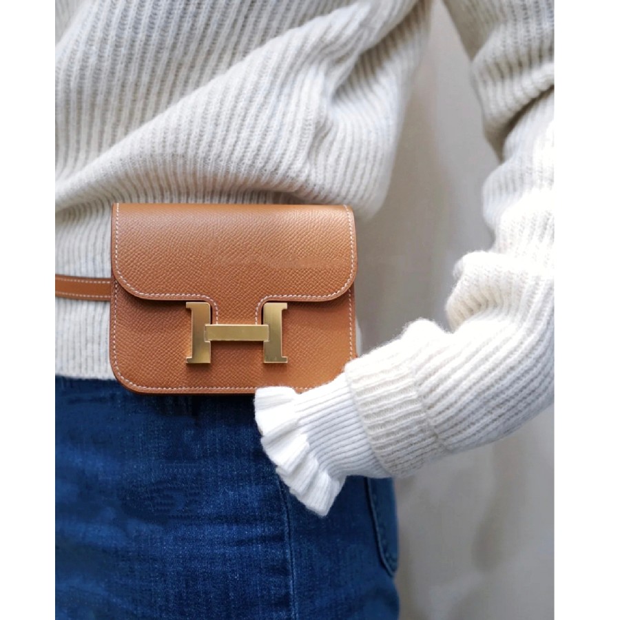 Hermes Constance Slim Wallet Toffee Epsom Leather with Gold Hardware #OYSK-2 (4) Hermes Constance Slim Wallet Toffee Epsom Leather with Gold Hardware #OYSK-2 - Image 1