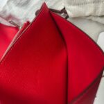 Hermes Constance Wallet Red Epsom Leather with Palladium Plated Hardware #RKRE-2 - Image 31