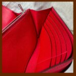 Hermes Constance Wallet Red Epsom Leather with Palladium Plated Hardware #RKRE-2 - Image 26