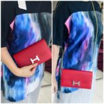 Hermes Constance Wallet Red Epsom Leather with Palladium Plated Hardware #RKRE-2 - Image 32