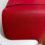 Hermes Constance Wallet Red Epsom Leather with Palladium Plated Hardware #RKRE-2 - Image 3