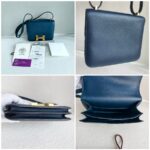 Hermes Constance lll 18cm Mini 7U Bleu Navy Swift Leather with Gold Plated Hardware #RKRE-1 - Image 2