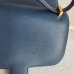 Hermes Constance lll 18cm Mini 7U Bleu Navy Swift Leather with Gold Plated Hardware #RKRE-1 - Image 4