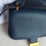 Hermes Constance lll 18cm Mini 7U Bleu Navy Swift Leather with Gold Plated Hardware #RKRE-1 - Image 3