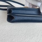 Hermes Constance lll 18cm Mini 7U Bleu Navy Swift Leather with Gold Plated Hardware #RKRE-1 - Image 11